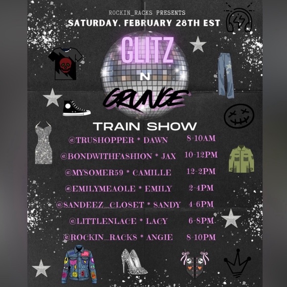 Other - 🪩GLITZ & GRUNGE 💀TRAIN 🚂 SHOW HOP ON!!
